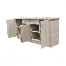 Flavi Sideboard 4 Doors MDF Grey