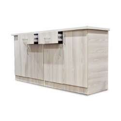 Flavi Sideboard 4 Doors MDF Grey