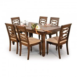 Nairobi Table and 6 Chairs Wengue