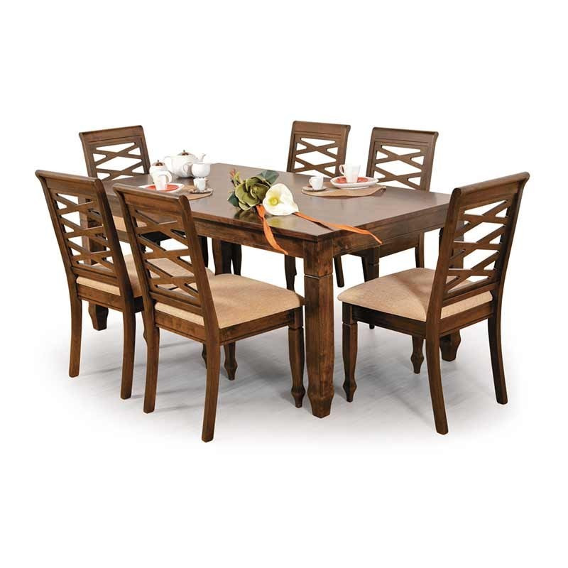 Nairobi Table and 6 Chairs Wengue Nairobi Table and 6 Chairs Wengue