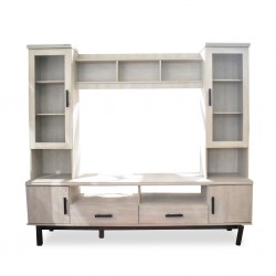 Romeo High TV Cabinet PB White Wash