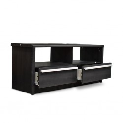 Clio Low TV Cabinet Melamine Ebony Oak
