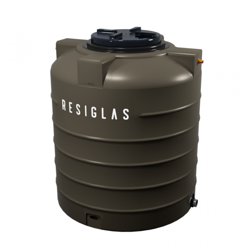 Resiglas 500 Lts Polychrome Water Tank Khaki Shadow Resiglas 500 Lts Polychrome Water Tank Khaki Shadow