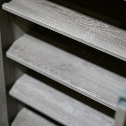 Ballerina Shoe Rack 2 Drs Melamine Toro Oak