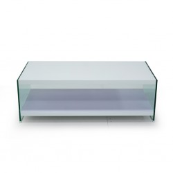 Derby Coffee Table MDF Top/Glass Legs