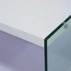 Derby Coffee Table MDF Top/Glass Legs