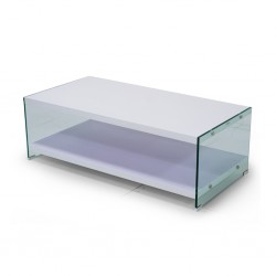 Derby Coffee Table MDF Top/Glass Legs