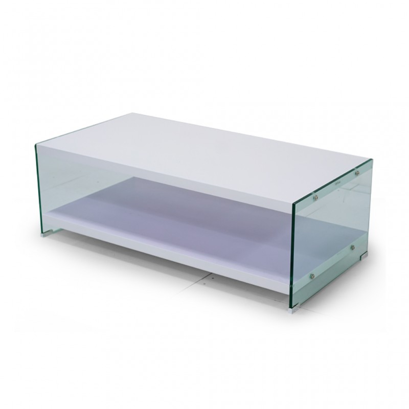 Derby Coffee Table MDF Top/Glass Legs Derby Coffee Table MDF Top/Glass Legs