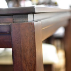Caribean Table and 6 Chairs Rubberwood