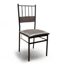 Ixora Table and 6 Chairs Metal/MDF Top