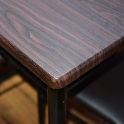 Ixora Table and 6 Chairs Metal/MDF Top