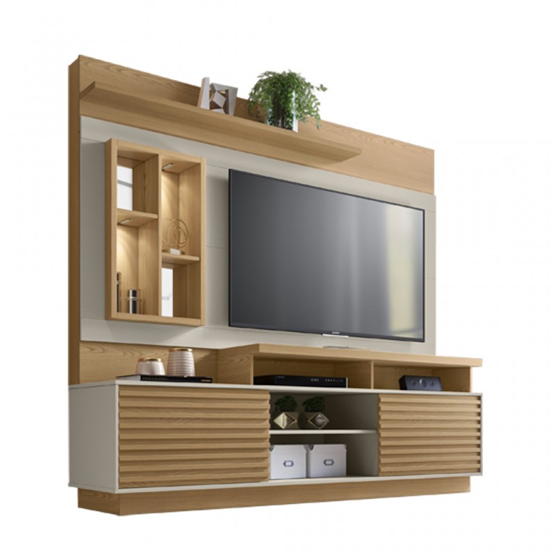 Eldorado High TV Cabinet Oak/Off White Color PB Eldorado High TV Cabinet Oak/Off White Color PB