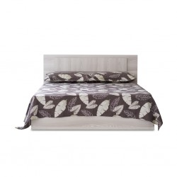 Grace Bed 150x190 cm MDF Grey