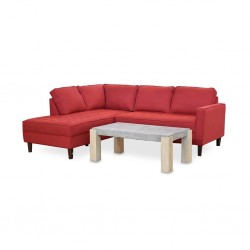 Cove Sofa Corner RAF LVST+LAF Chaise Ruby