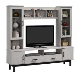 Romeo High TV Cabinet PB White Wash