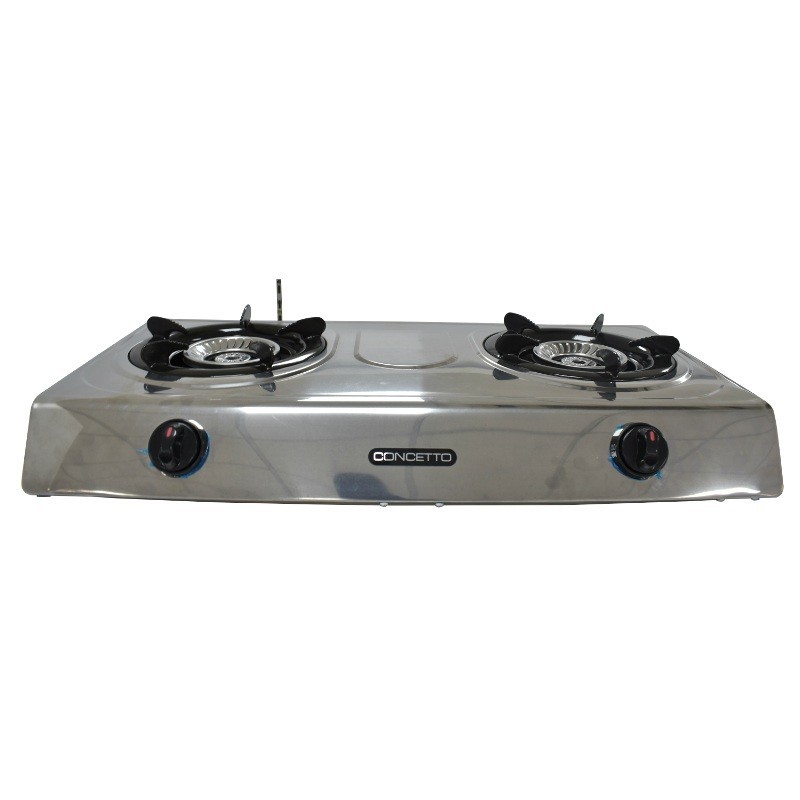 Concetto CG-2049 S/Steel Double Burner Gas Stove Concetto CG-2049 S/Steel Double Burner Gas Stove